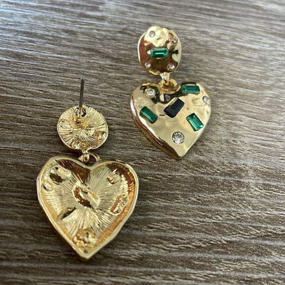 Vintage style heart earrings N242 - Picture 2 of 3